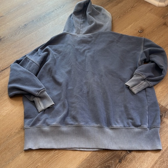 Aerie Light Blue Hoodie Zip Up Size Small - Picture 9 of 9